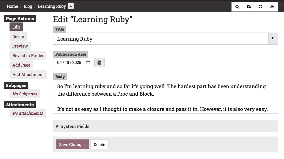 built-in lektor GUI